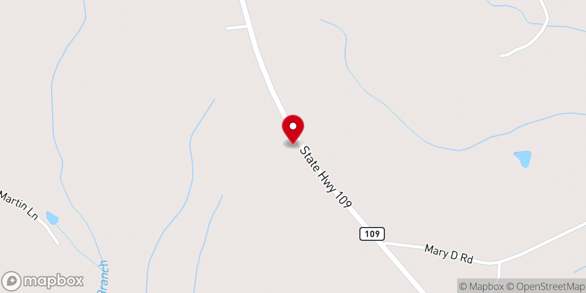 Map showing location of Clanton Plains Baptist Church