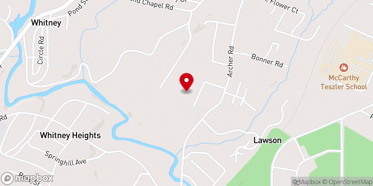 Map showing location of Bible Truth Chapel