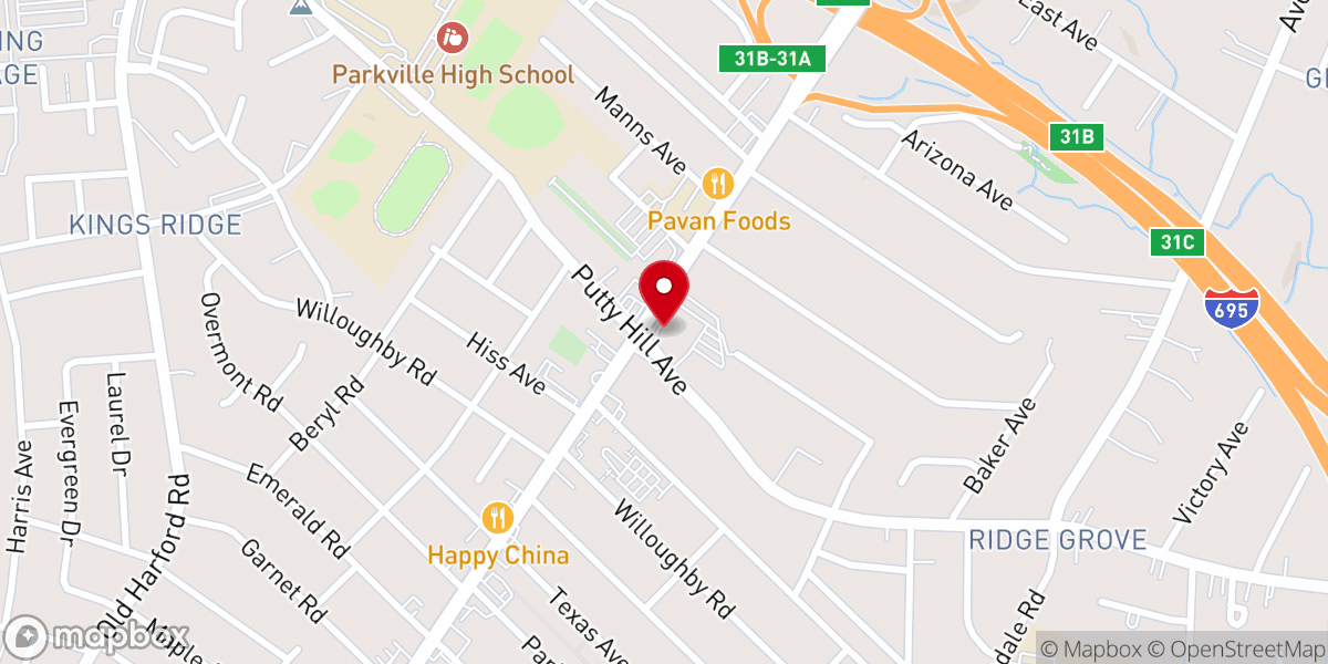 Map showing location of Saint Ursula - Food Distribution Center