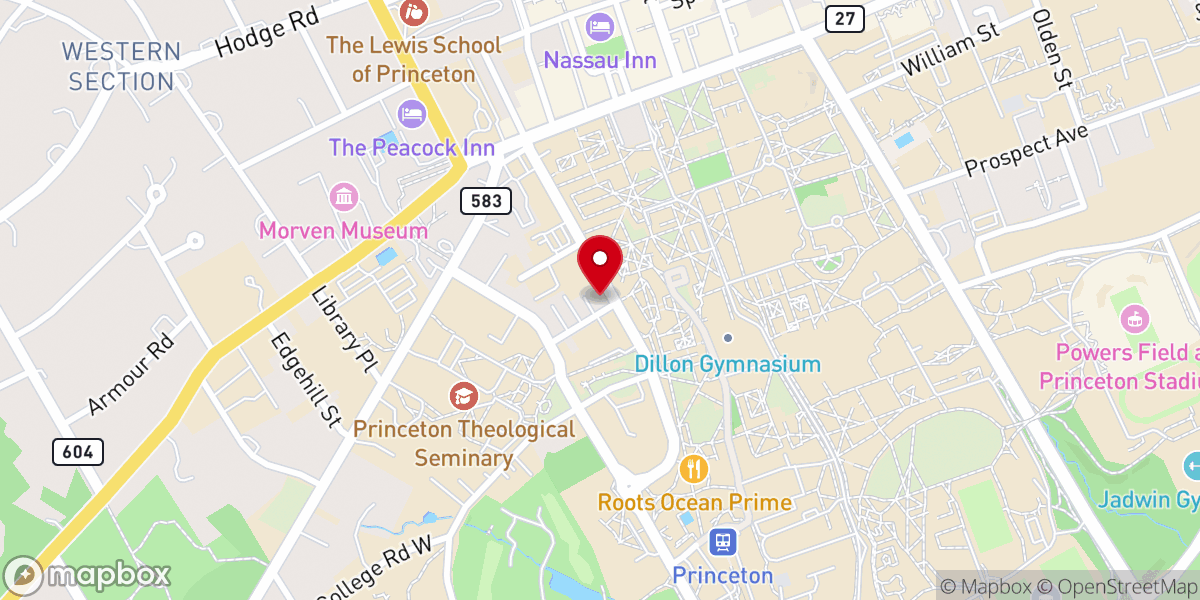 Map showing location of Friends of Episcopal Church at Princeton Inc