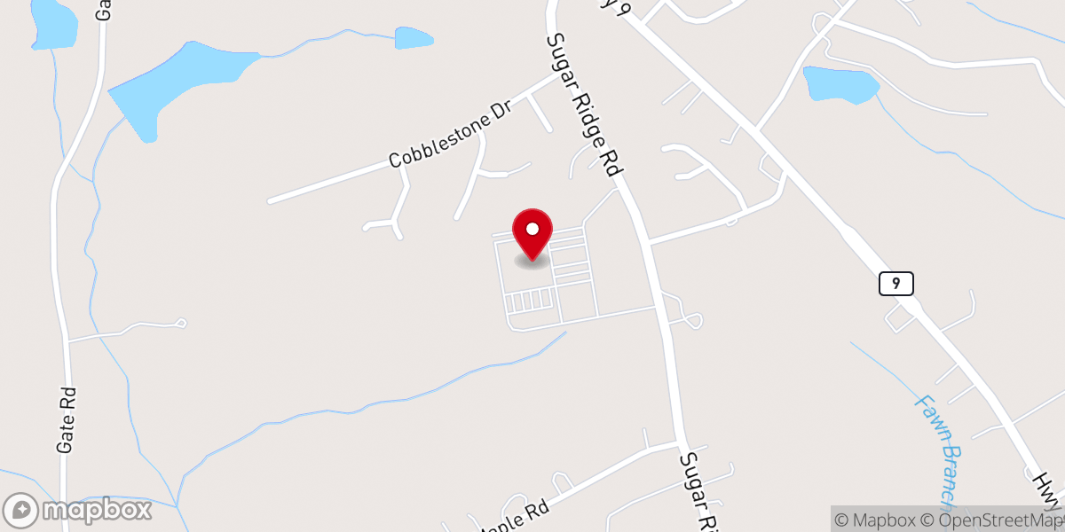 Map showing location of Lake Bowen Baptist Church