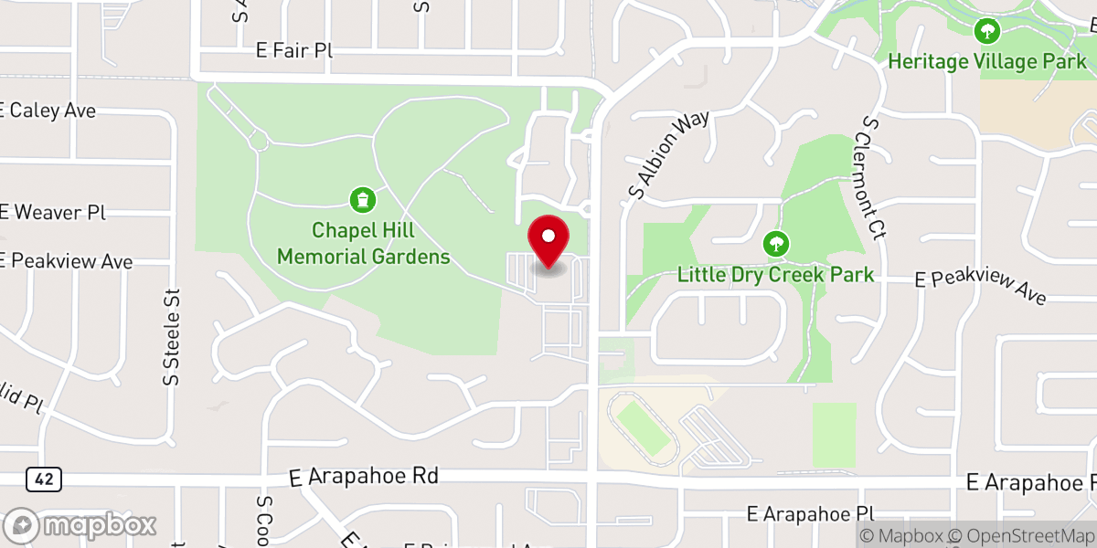Map showing location of Littleton Church of Christ
