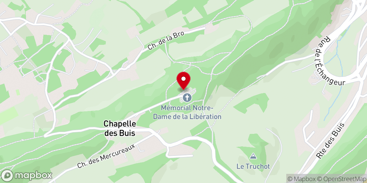 Map showing location of Belvédère de Chapelle des Buis