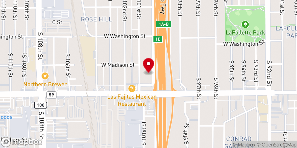 Map showing location of West Allis Living Hope Community Church Inc