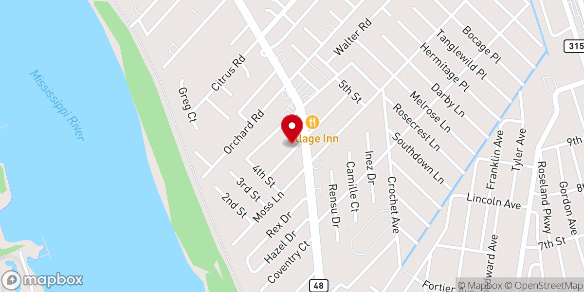 Map showing location of Riverside Baptist Church-SBC