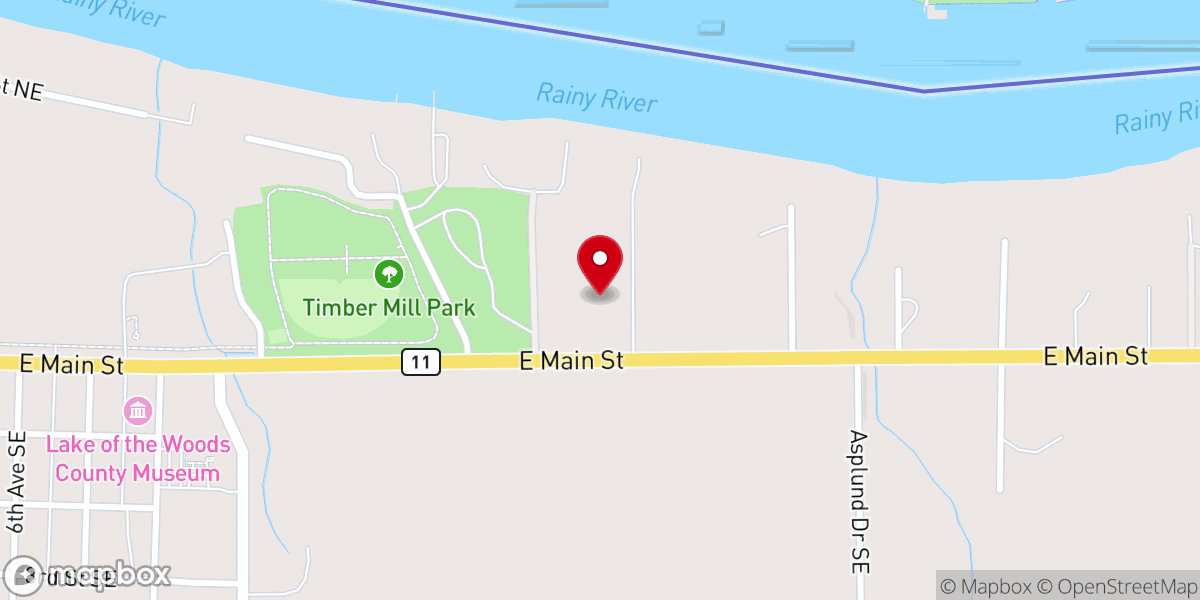 Map showing location of Evangelical Covenant Church