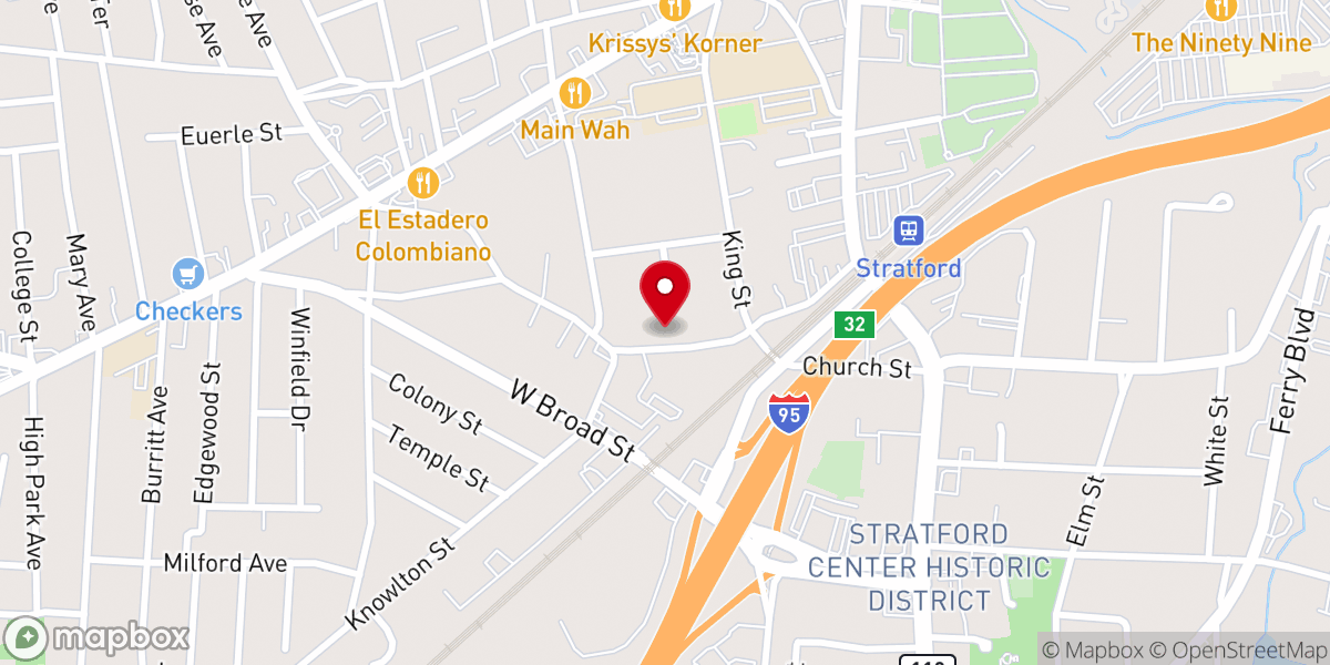 Map showing location of St. John the Baptist Carpatho-Russian Orthodox Church