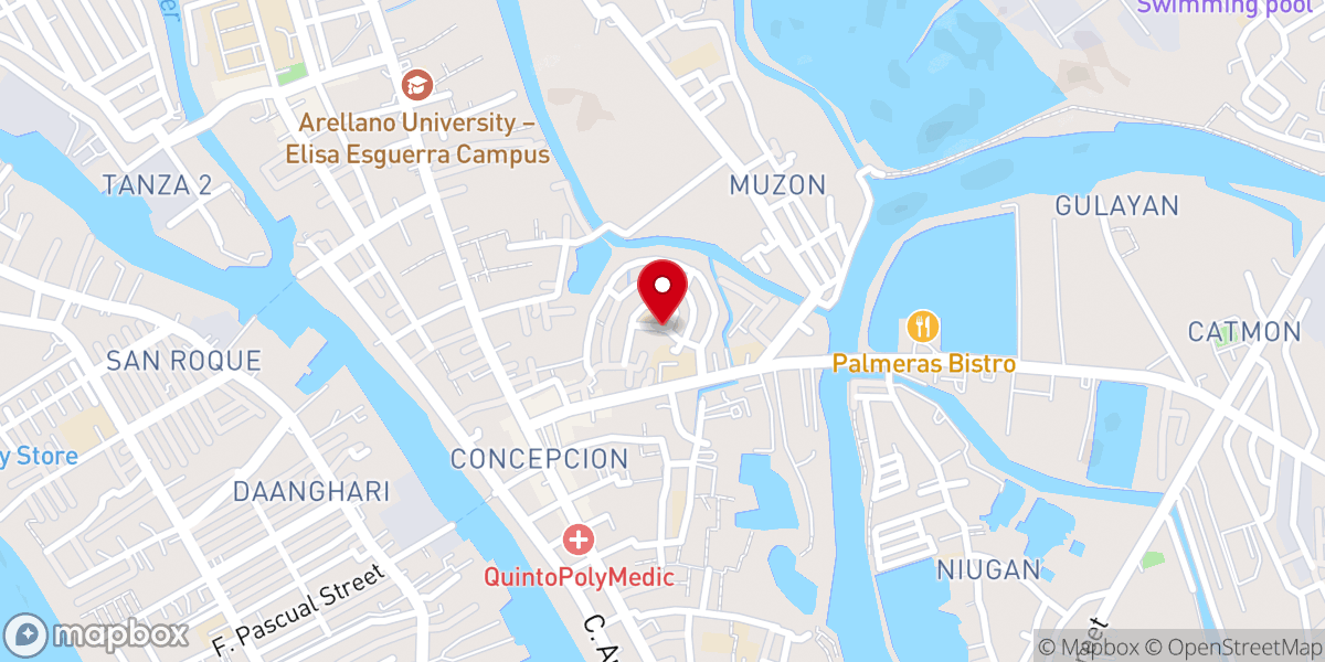 Map showing location of By the Word Christian Church Malabon