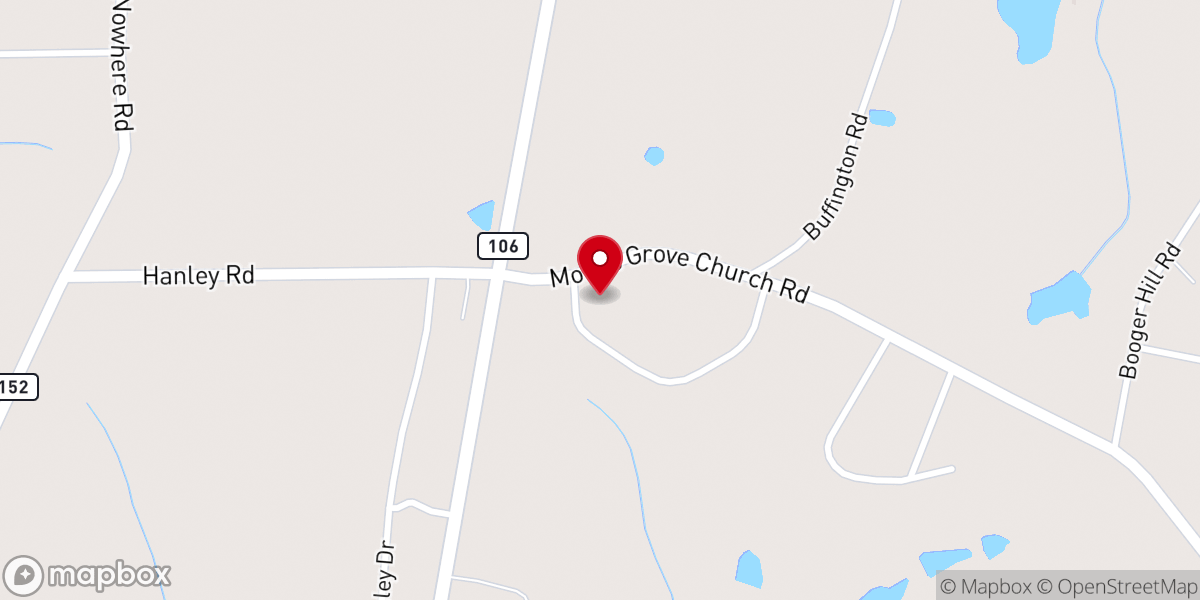 Map showing location of Busy Box Day Care Center