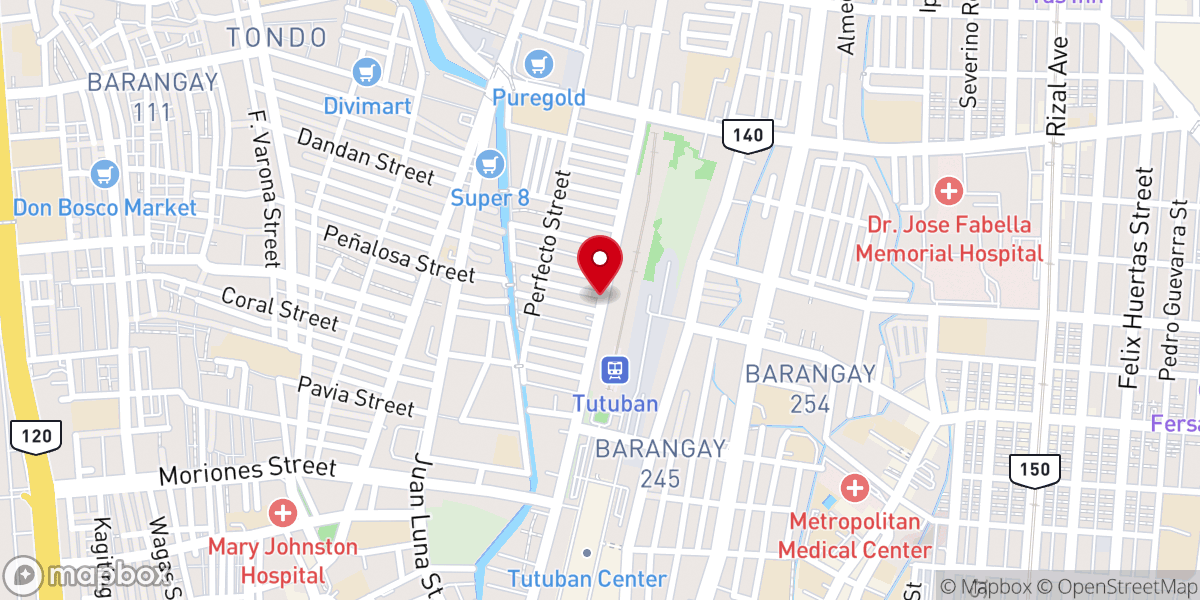 Map showing location of Santa Monica Parish (Archdiocese of Manila)