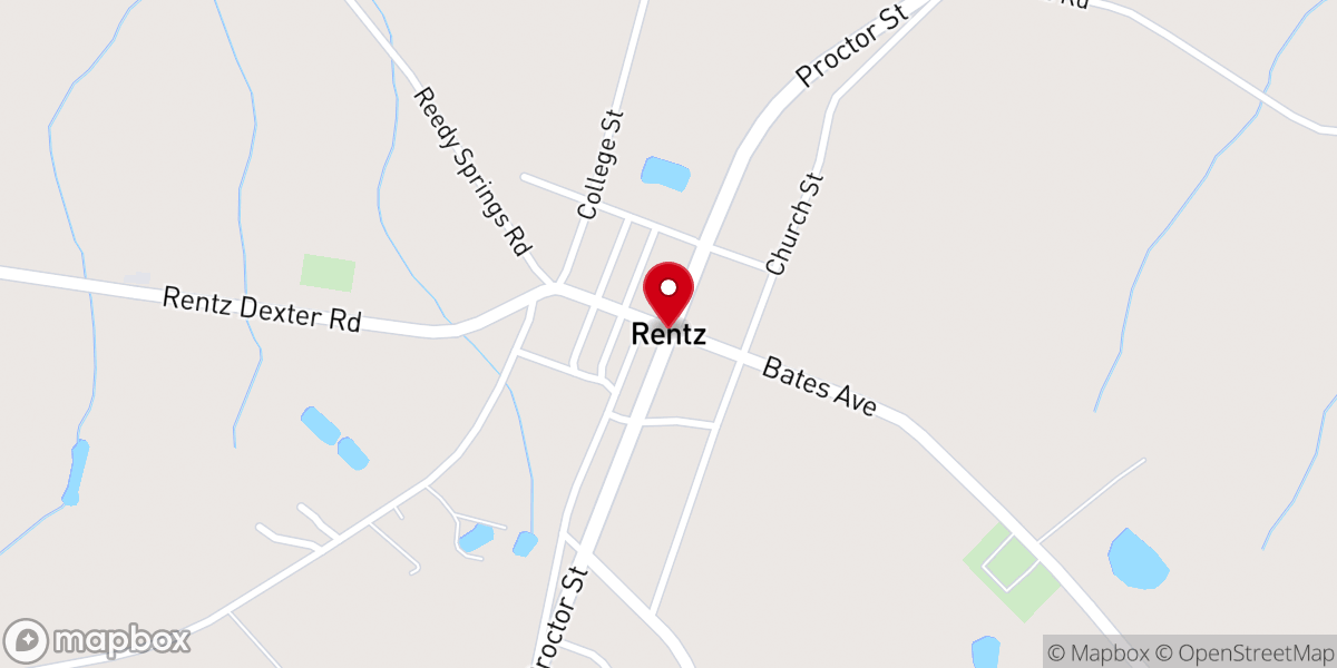 Map showing location of Stewart Chapel Church