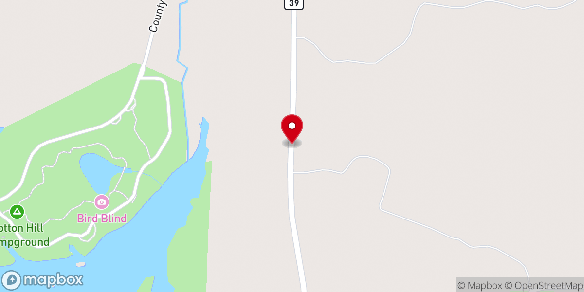 Map showing location of Saint Peter AME Church