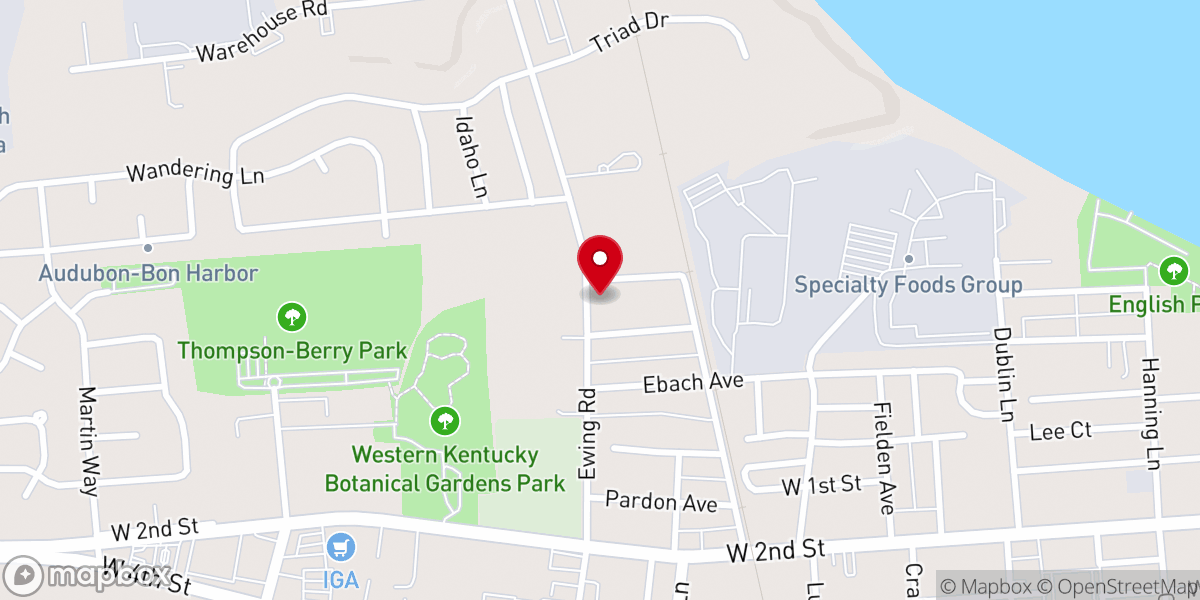 Map showing location of Garden Green Baptist Church