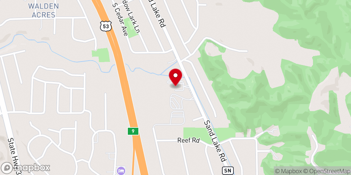 Map showing location of Coulee Life Church
