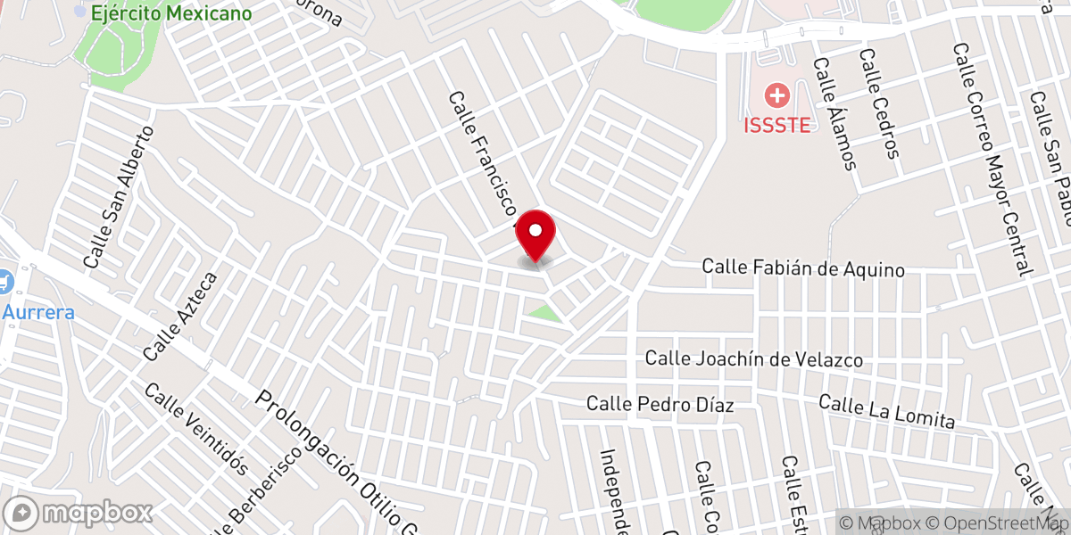 Map showing location of Iglesia Cristiana Dios Viviente