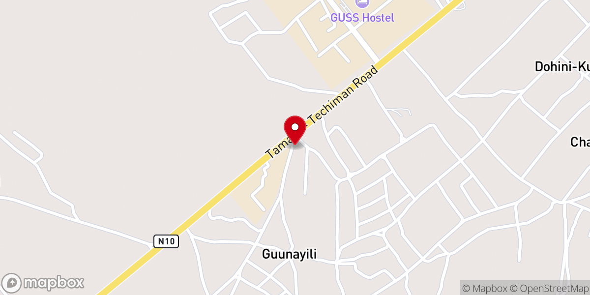 Map showing location of The Apostolic Church-Ghana, Gateway Assembly Tamale