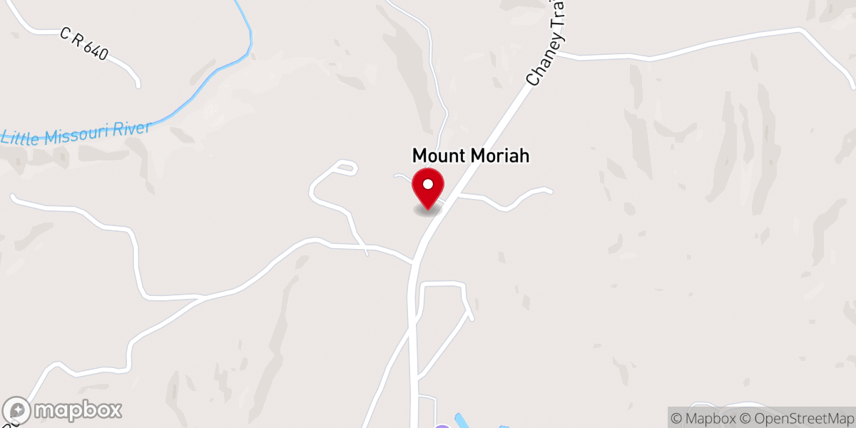 Map showing location of Mount Moriah Missionary Baptist Church
