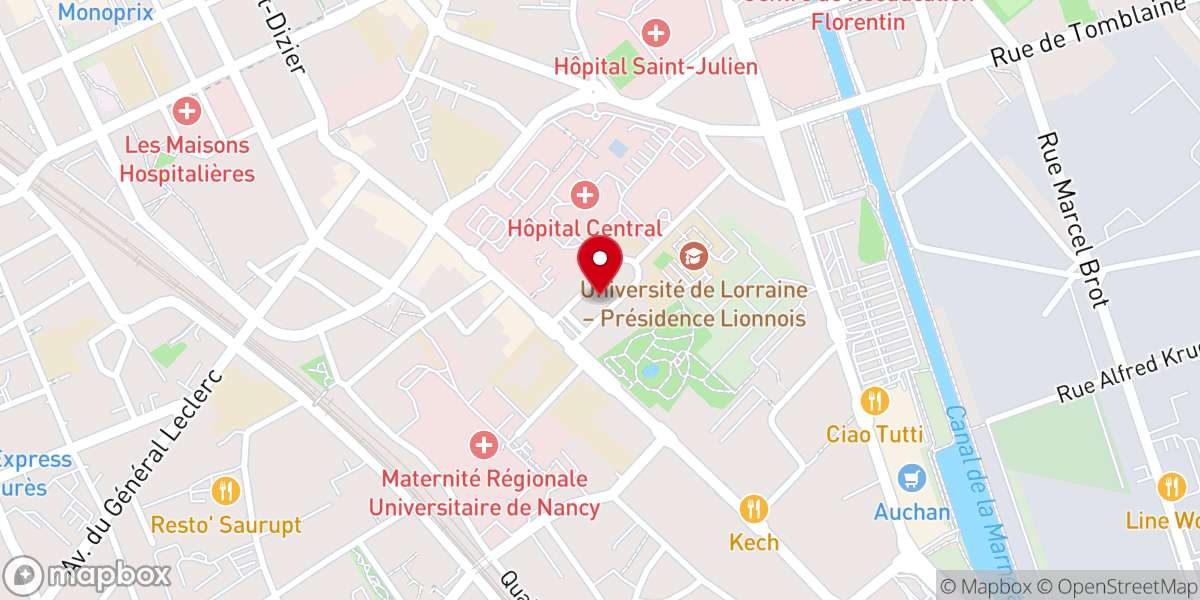 Map showing location of Église Saint-Pierre