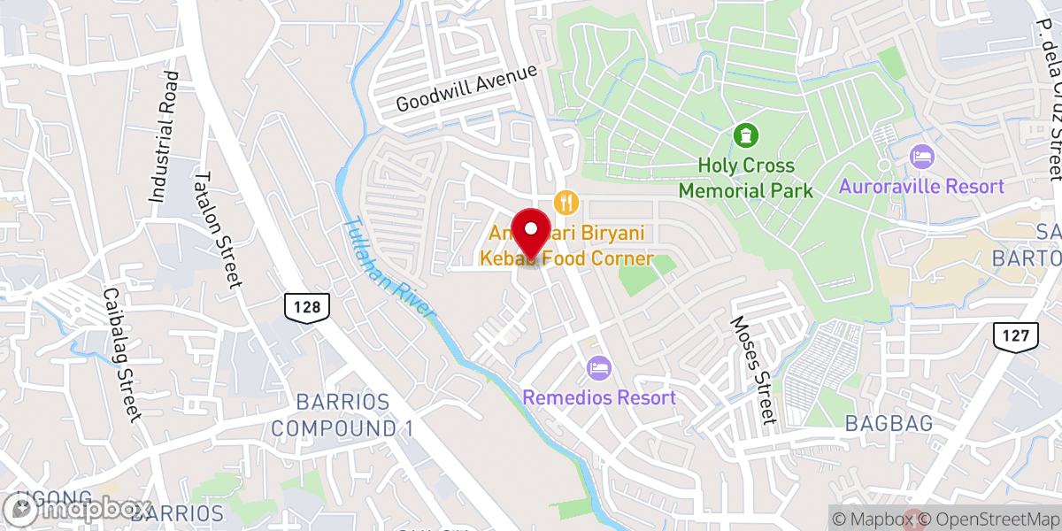 Map showing location of Christ, King of the Universe Parish (Diocese of Novaliches)