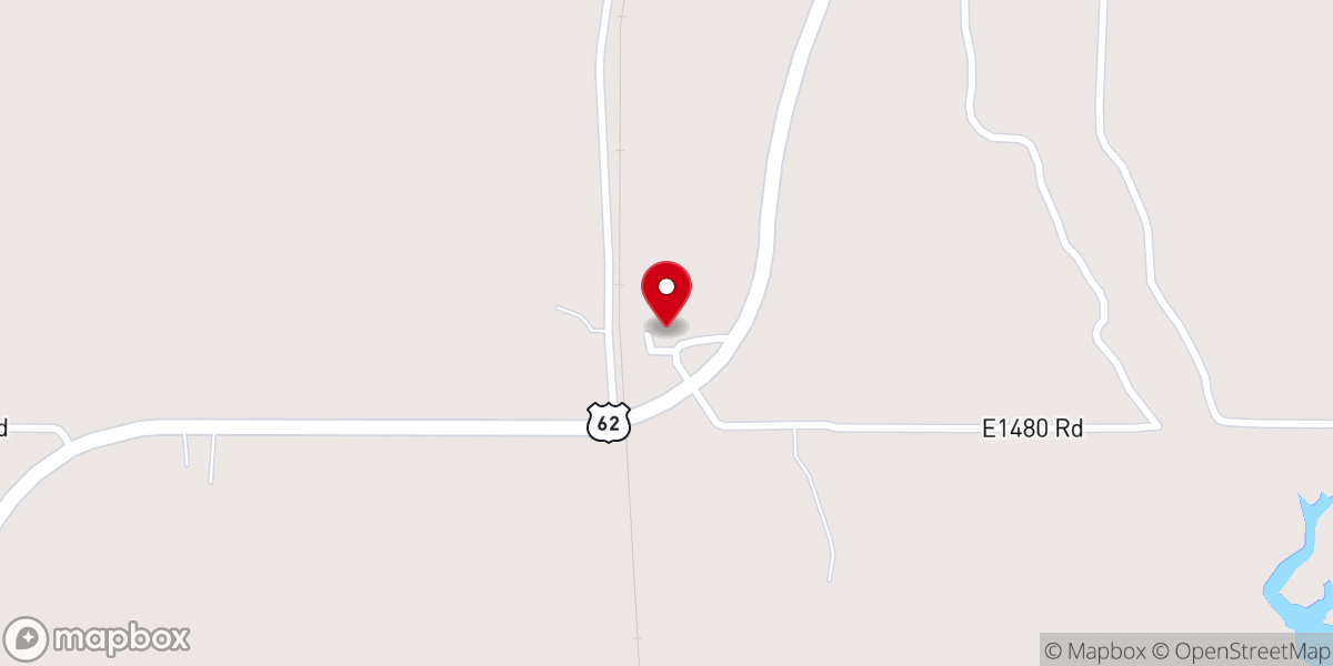 Map showing location of United Methodist Church of Apache