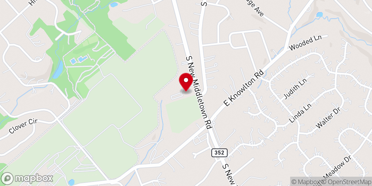 Map showing location of Congregation Beth Israel of Media