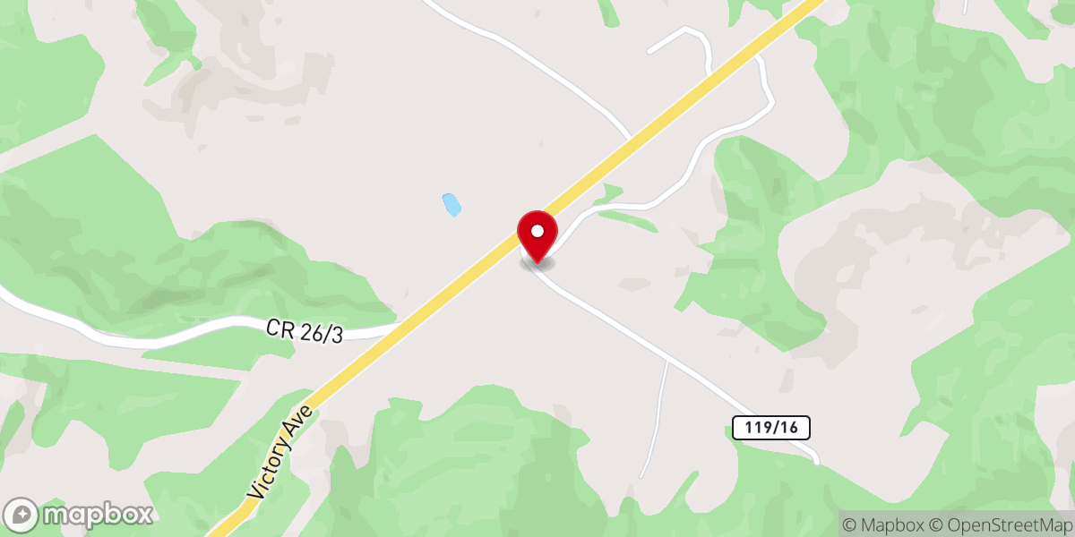 Map showing location of Haymond United Methodist Church