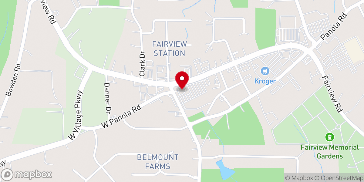 Map showing location of Ameris Bank