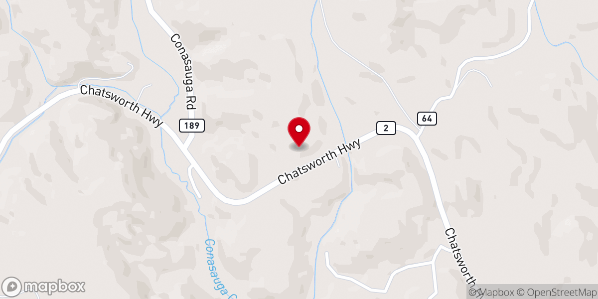 Map showing location of Nine Mile United Methodist Church