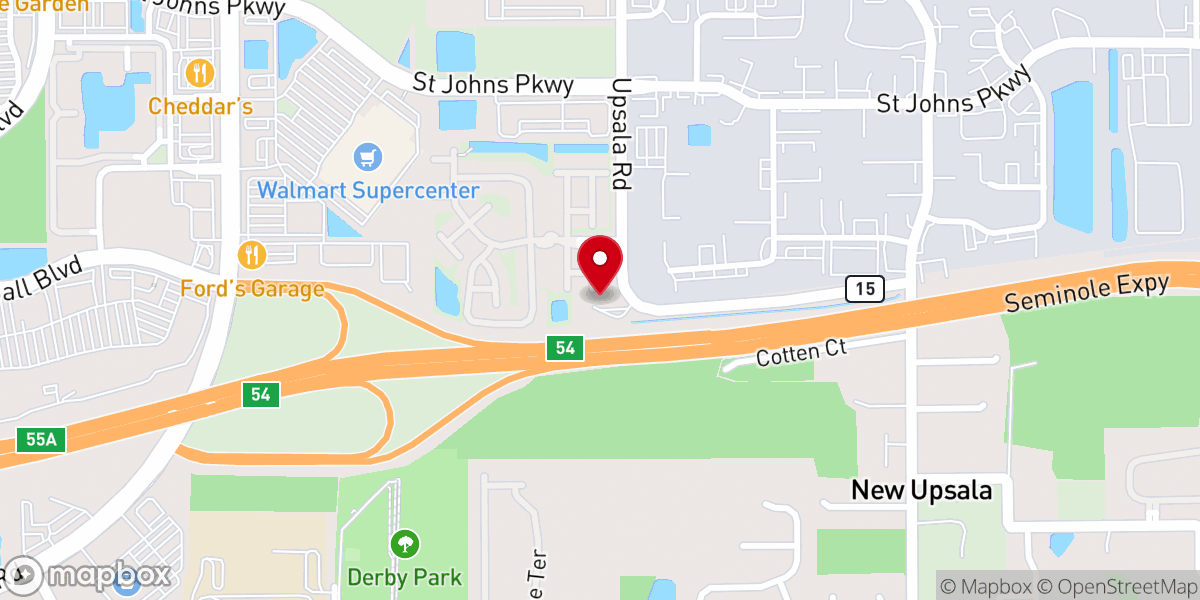 Map showing location of Jordan Baptist Church