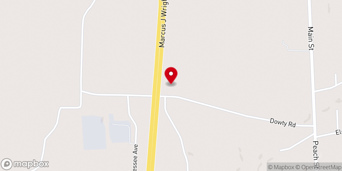 Map showing location of Central Baptist Church