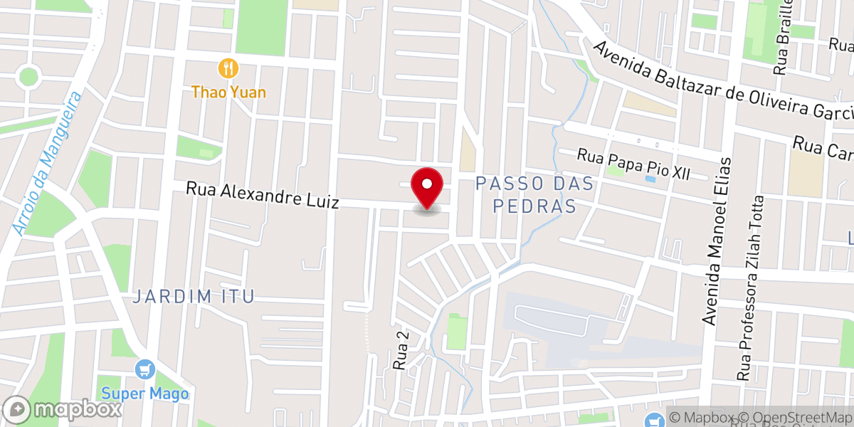 Map showing location of Igreja Pentecostal Deus é Amor - Passo das Pedras