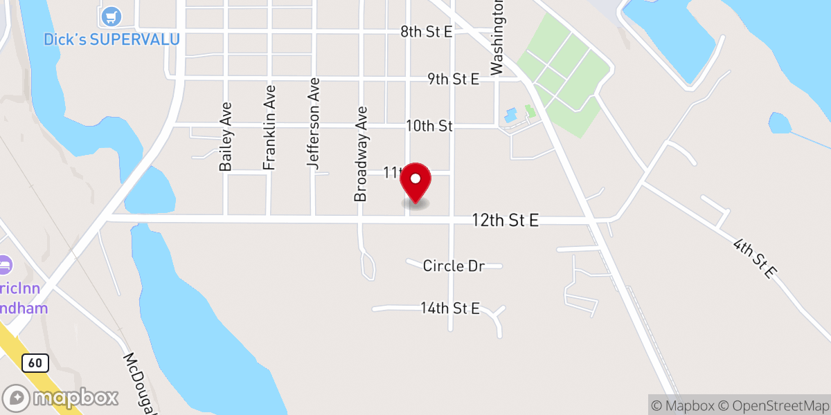 Map showing location of Our Redeemer Lutheran Church