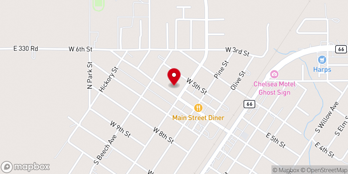 Map showing location of Calvary Lighthouse Church