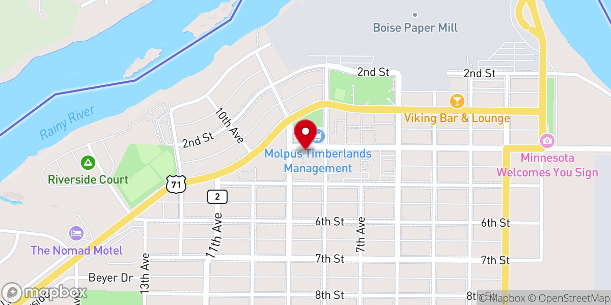 Map showing location of St. Thomas Aquinas Catholic School