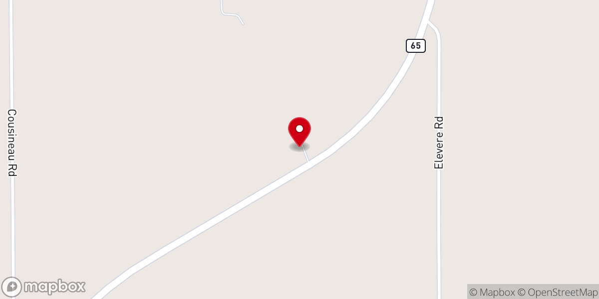 Map showing location of Spratt United Methodist Church