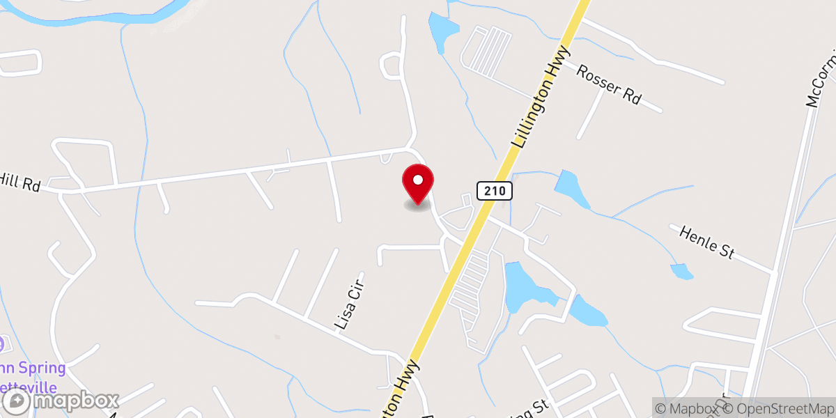 Map showing location of Davis Chapel Holy Church