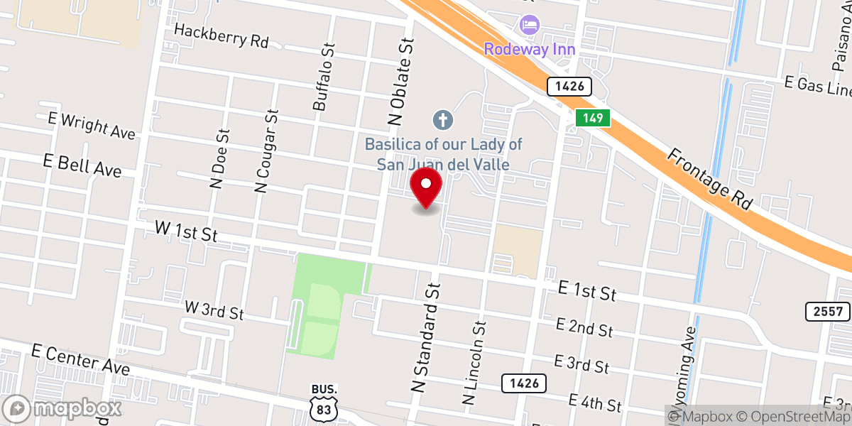 Map showing location of St. Eugene de Mazenod Renewal Center