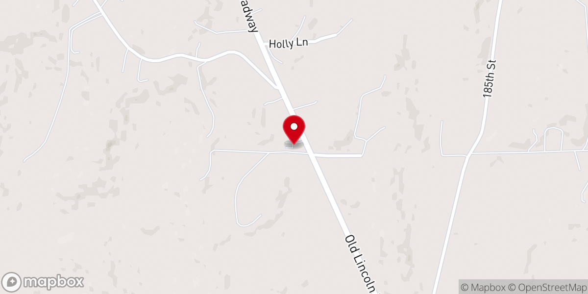 Map showing location of Woodland Community Bible