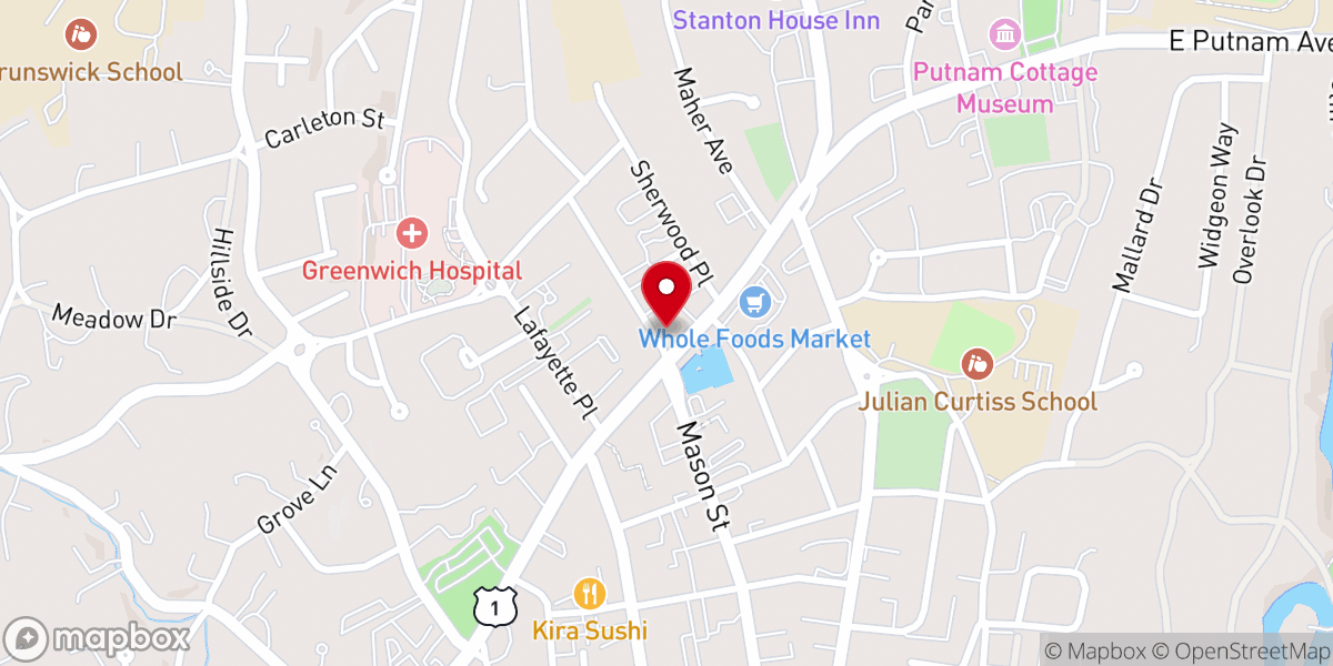 Map showing location of The First United Methodist Church