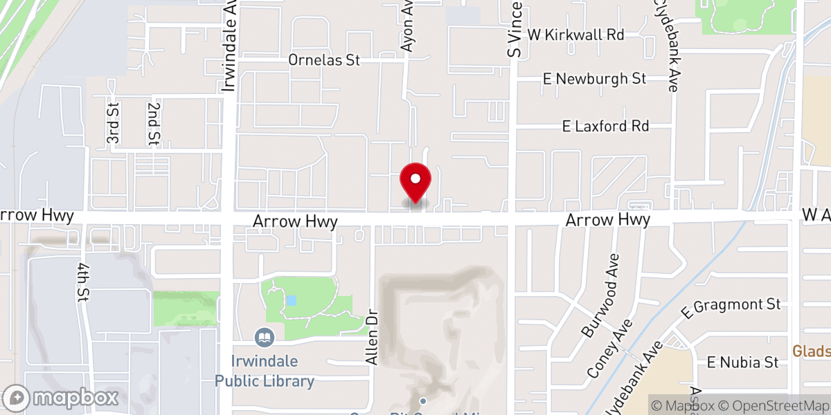 Map showing location of Our Lady of Guadalupe Mission
