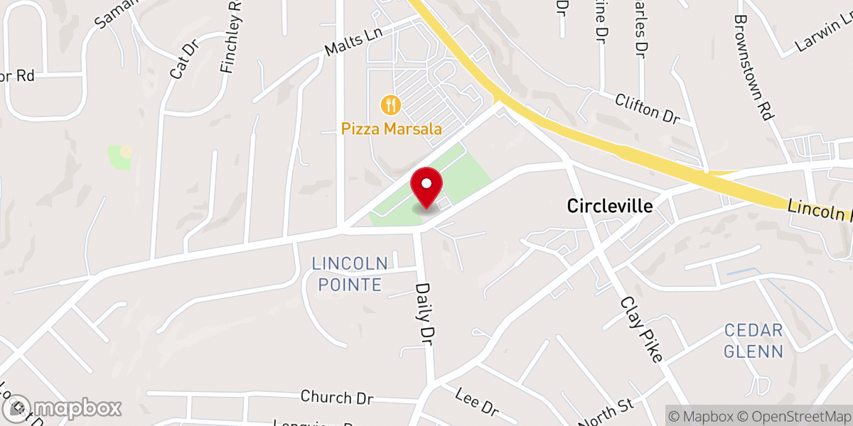 Map showing location of Calvin Presbyterian Church PCA