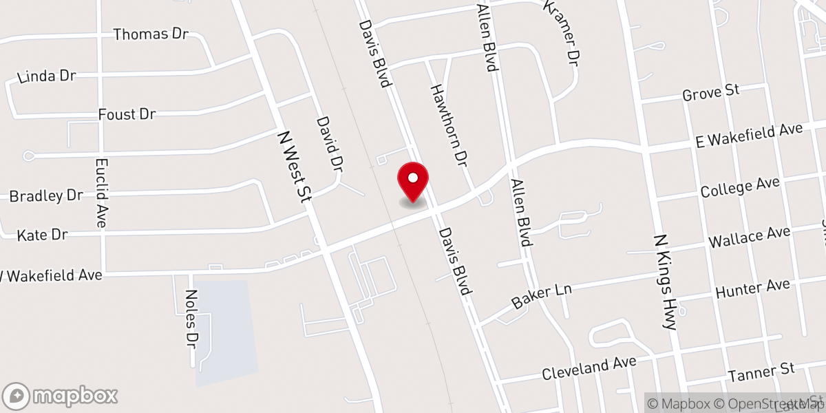 Map showing location of Trinity Gospel Church