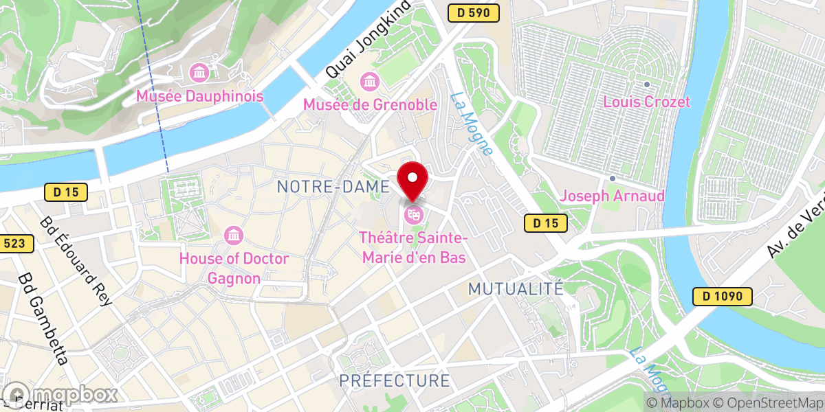 Map showing location of Chapelle Sainte-Marie-d'en-Bas