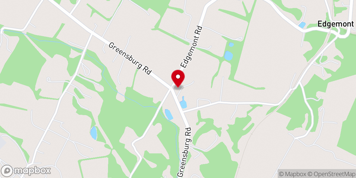 Map showing location of Saint Paul Lutheran Church