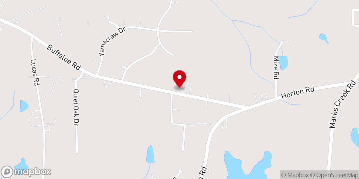 Map showing location of Jones Chapel