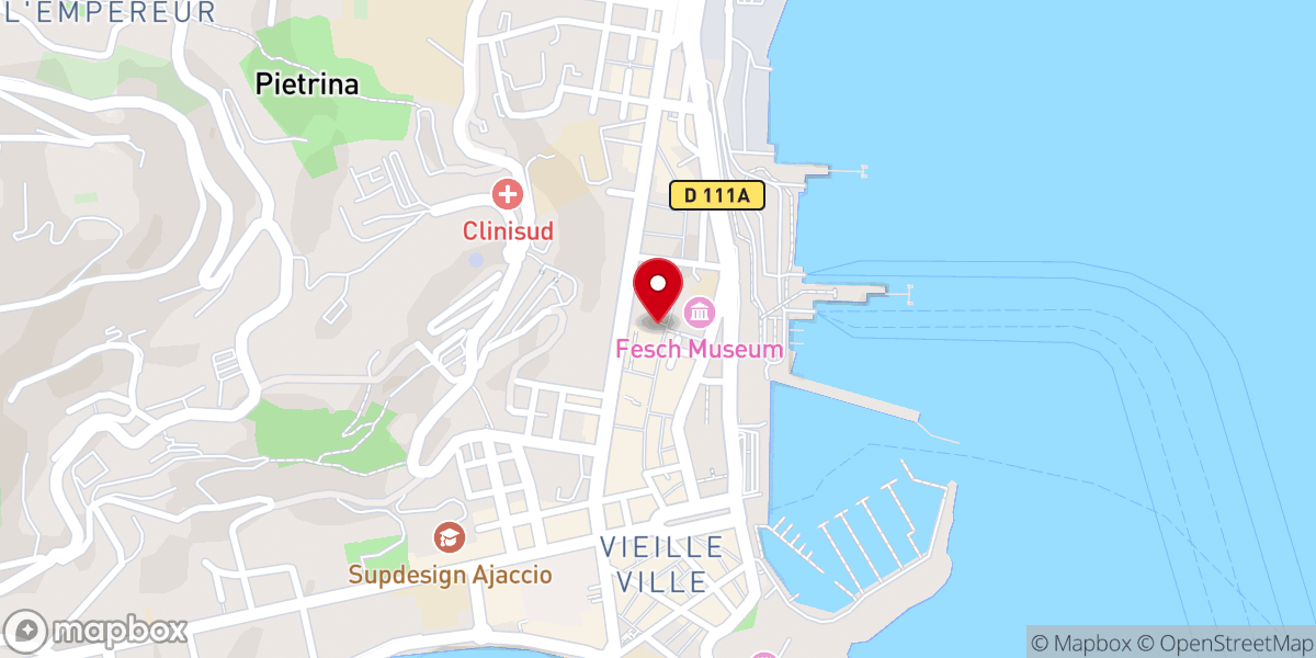 Map showing location of Église du Petit Saint Roch - Ghjesgia San Ruchellu