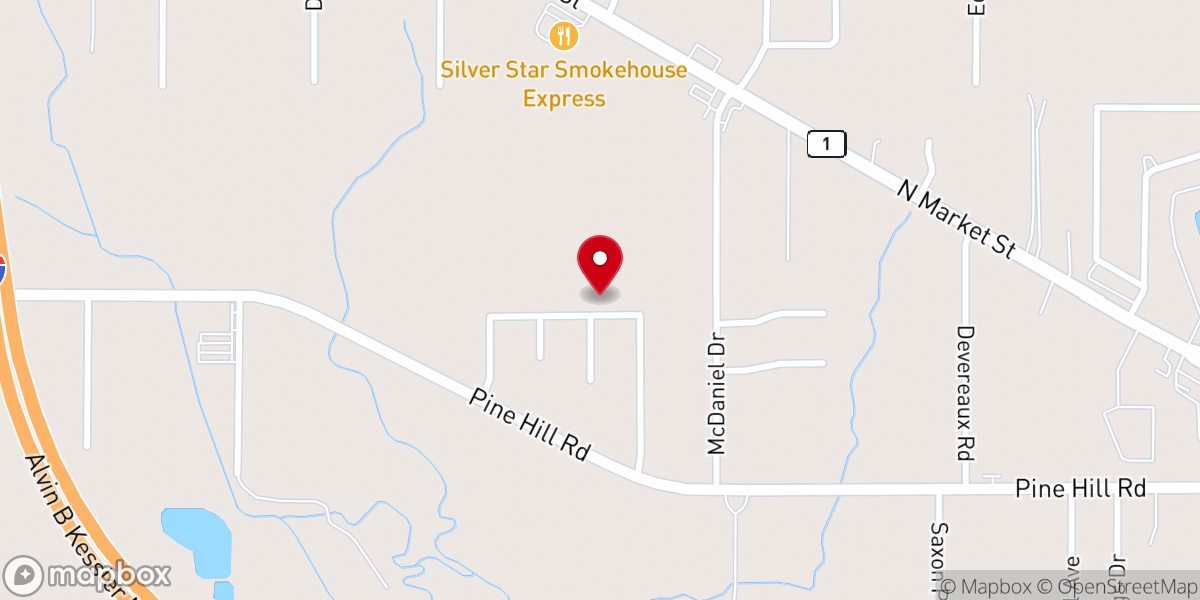 Map showing location of Bethesda Christian Fellowship Church