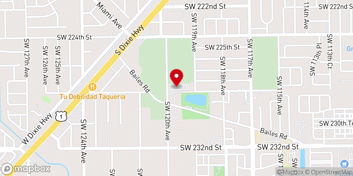 Map showing location of Morning Star Missionary Baptist Church
