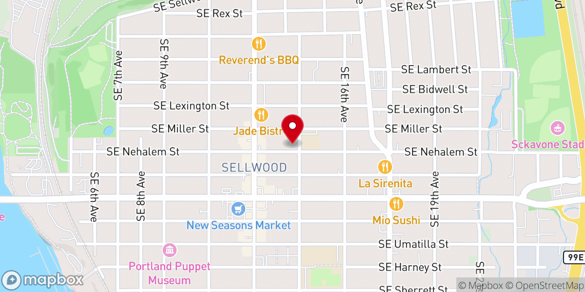Map showing location of St. Agatha Catholic Church