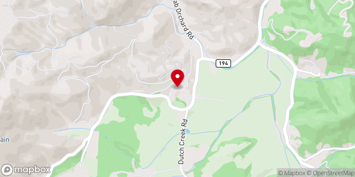 Map showing location of Valle Crucis Conference Center